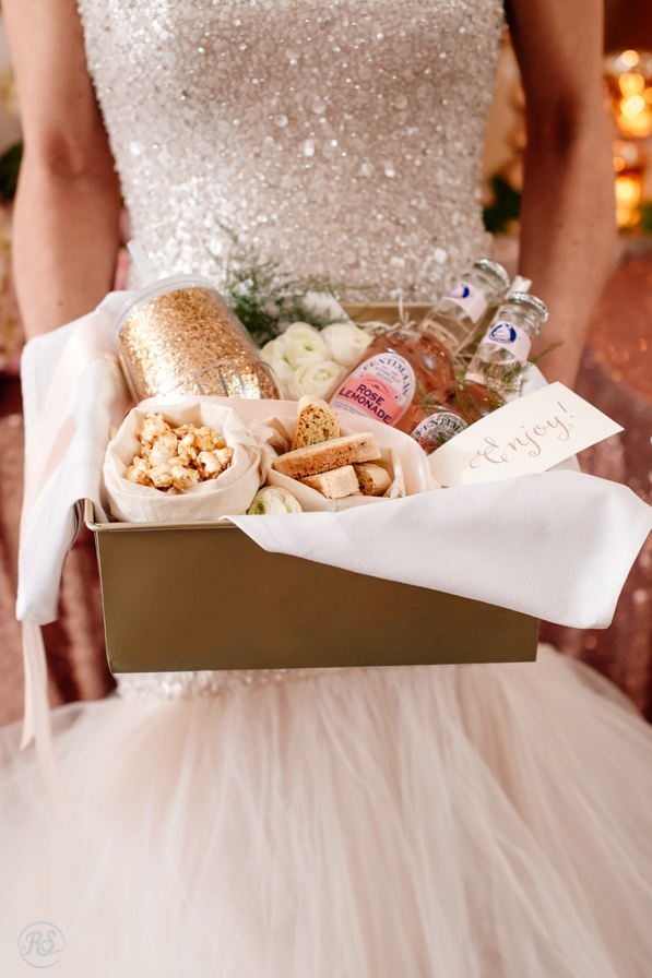 Marigold and Grey Wedding gift boxes