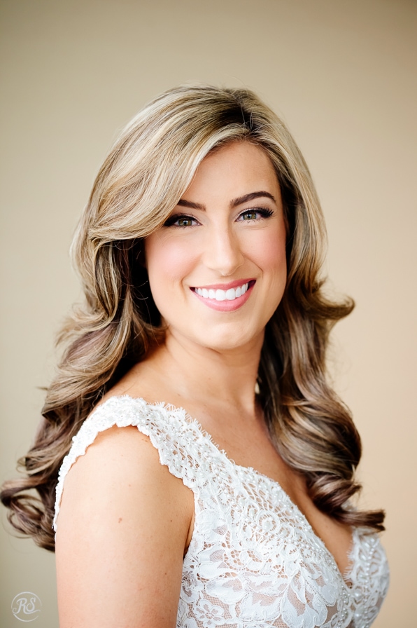 Wedding day hair loose curls