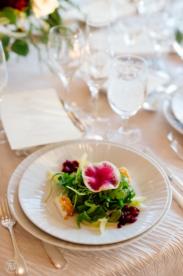 Four Seasons wedding menu