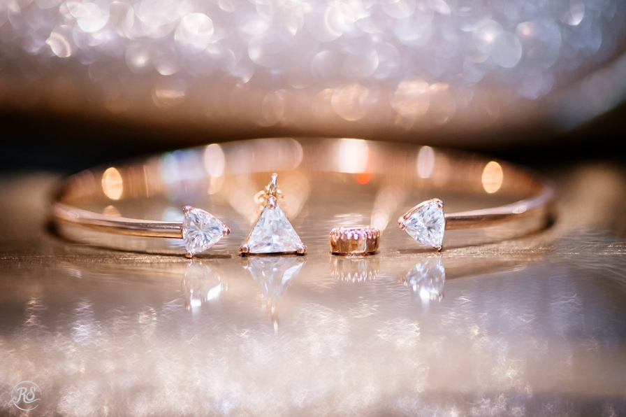 Wedding day jewelry with a sparkle 