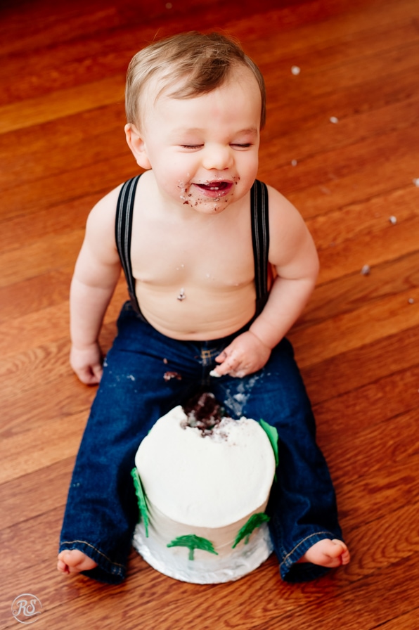 Baby Suspenders for first birthday session 