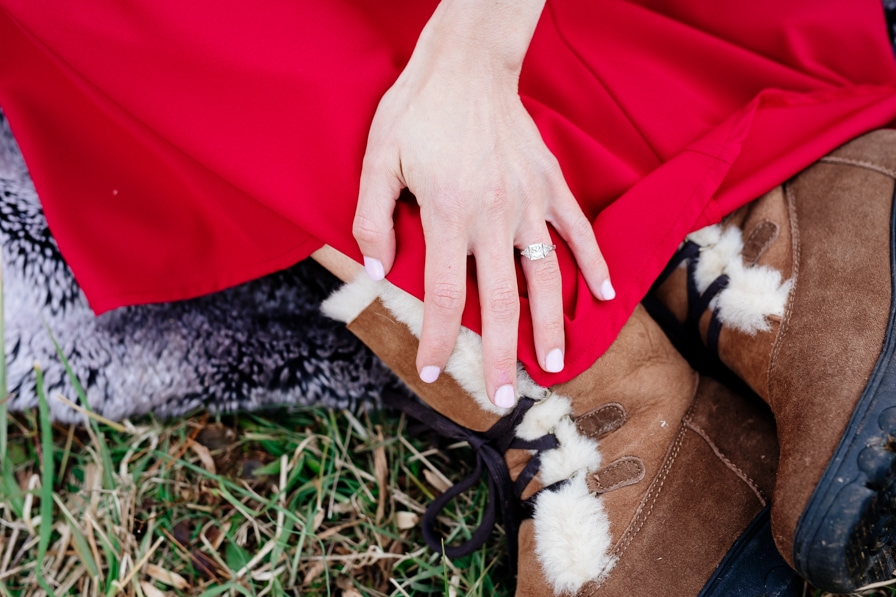 Engagement Session Ring and Boots