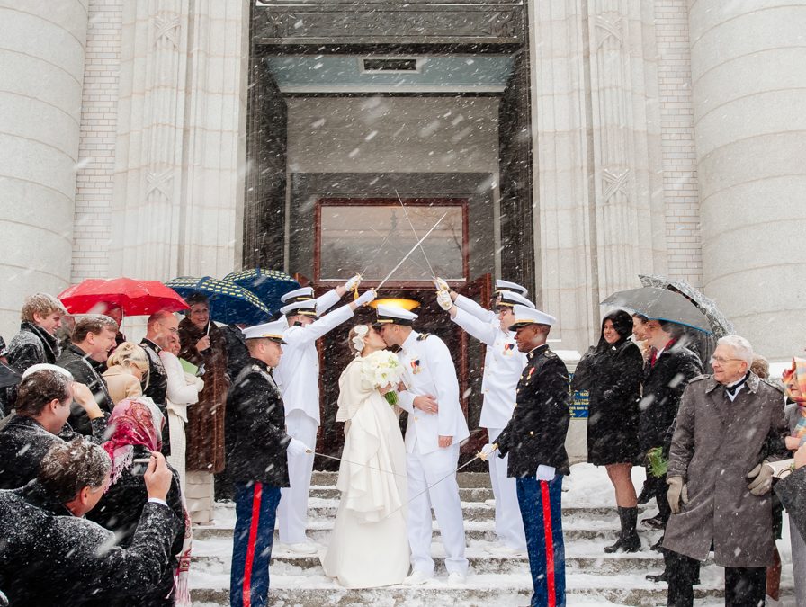 Naval Academy Winter Wedding