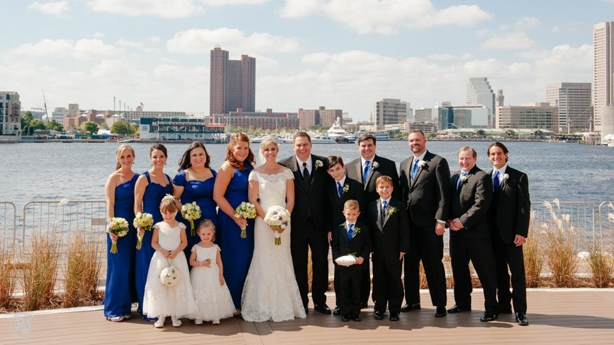 Bridal Party Photos on waterfront