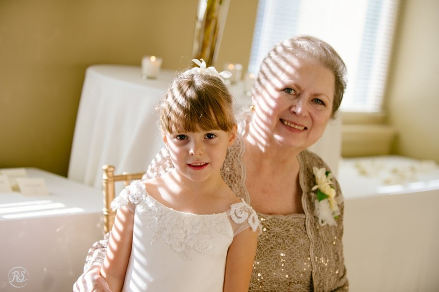 Flower girl and mother of the groom