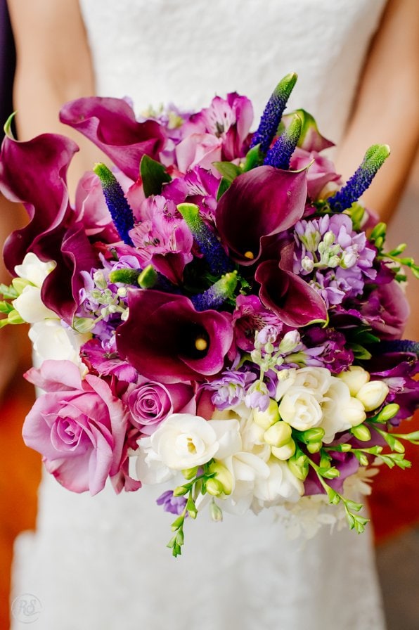 Wedding Flowers, Purple Lilies 