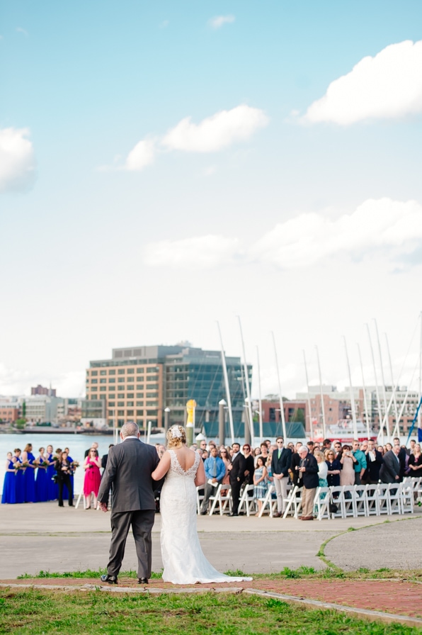 Baltimore Museum of Industry Outdoor Wedding Ceremony 