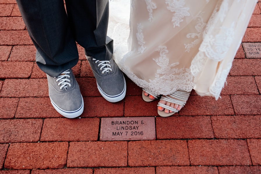 Brick with couple's name