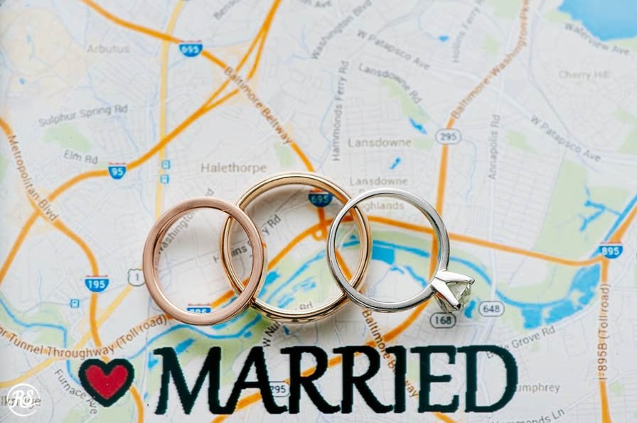 Wedding Rings on map