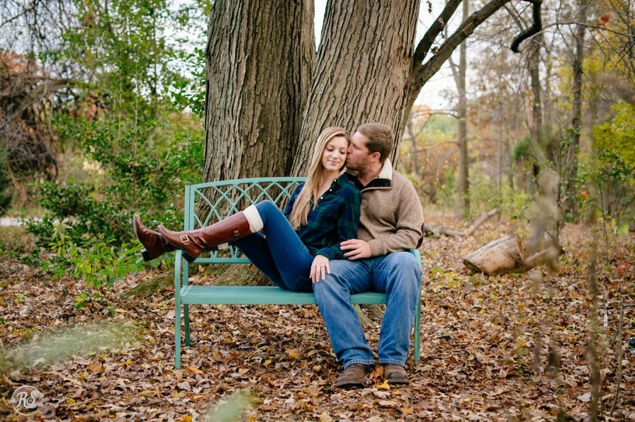wooded engagement photos