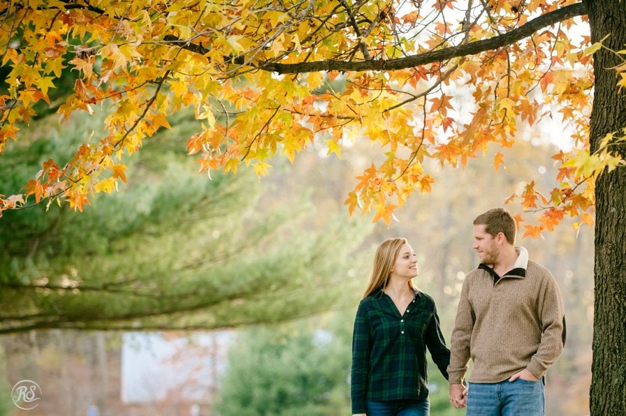perfect fall engagement photos