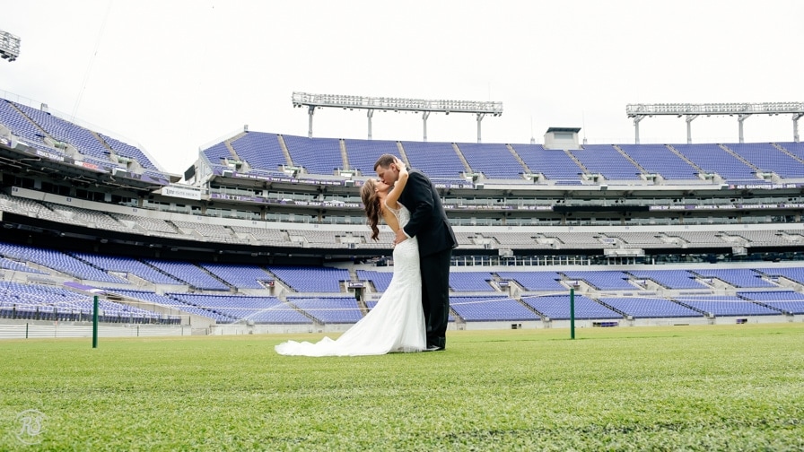 M and T Stadium Wedding Photos