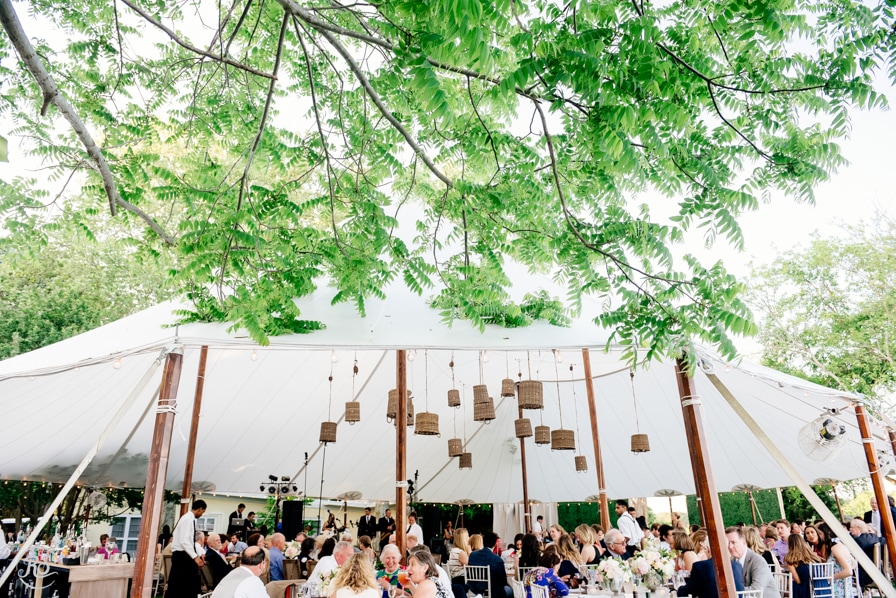 backyard tent wedding 