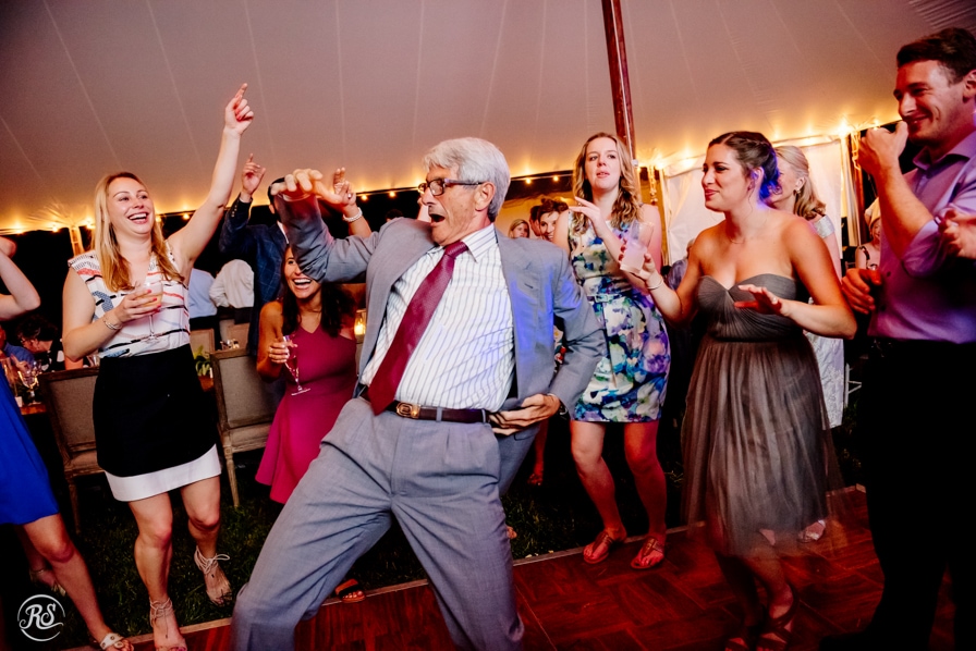 Dance party at wedding 