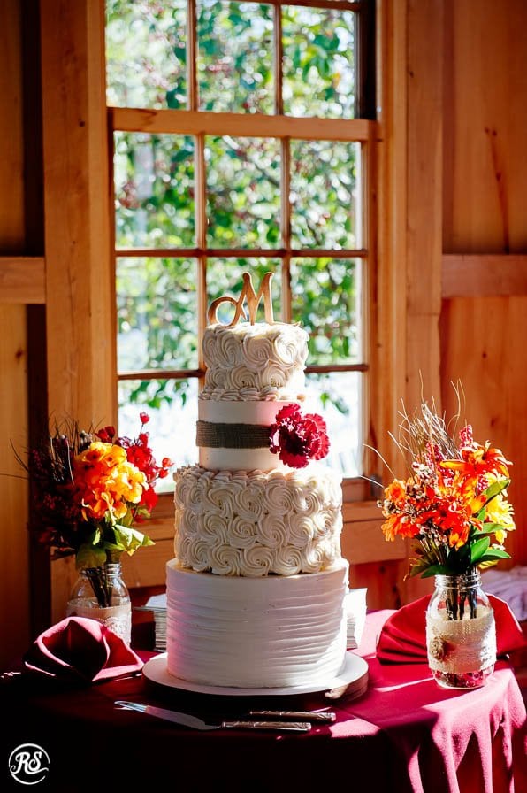 Wedding cake with butter cream