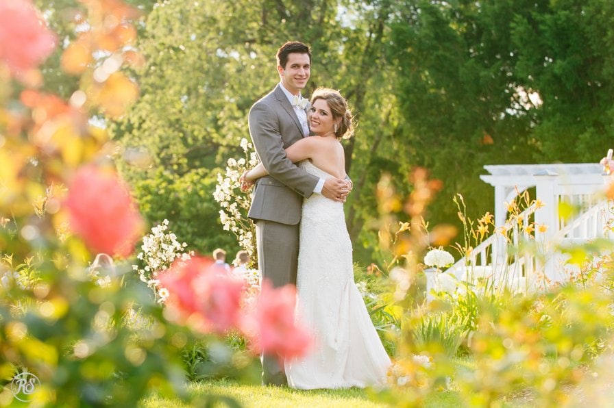 bride and groom photos in the Antrim Garden 