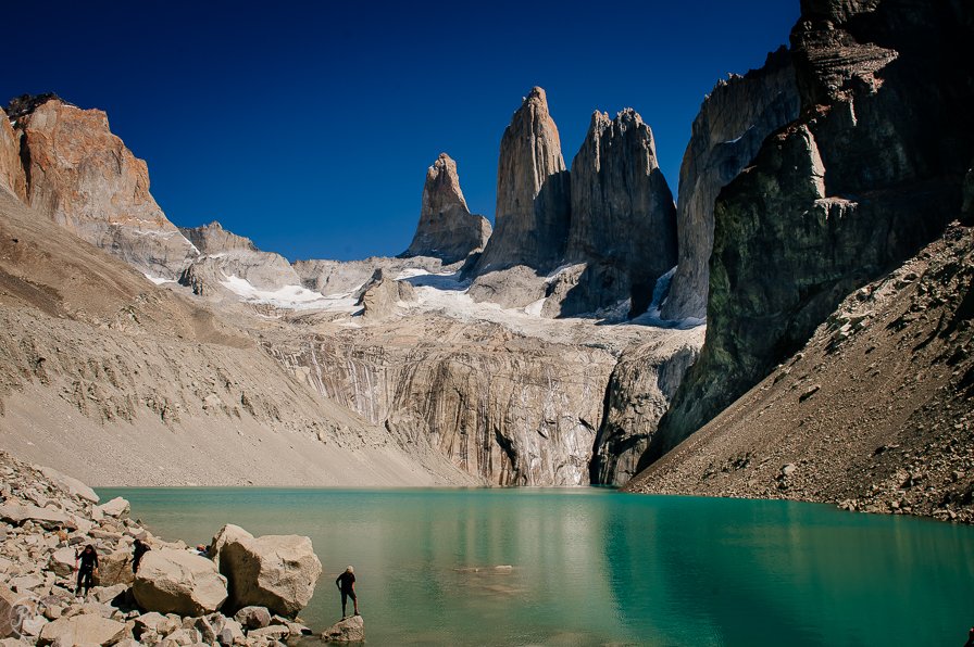 Turquoise Water, Glacier Lake, Surreal Landscape, Torres Del Paine