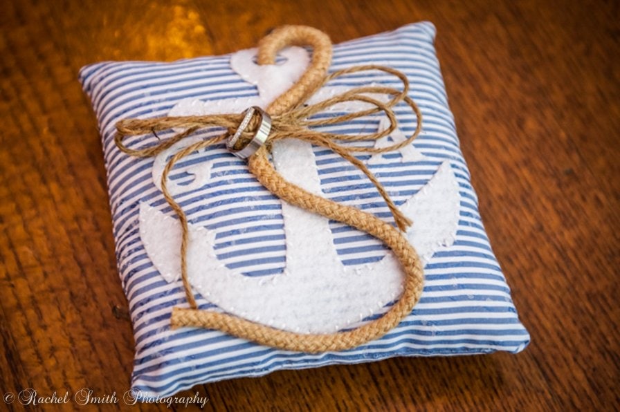 Nautical Wedding Ring Pillow