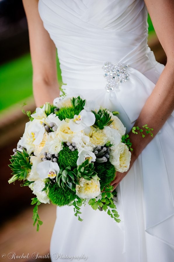 Green and White Bouquet 
