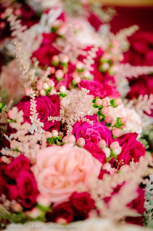 pink and blush wedding flowers