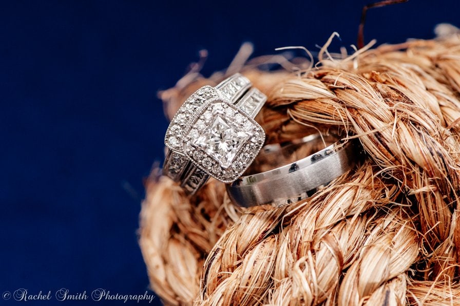 Wedding Ring on rope knot