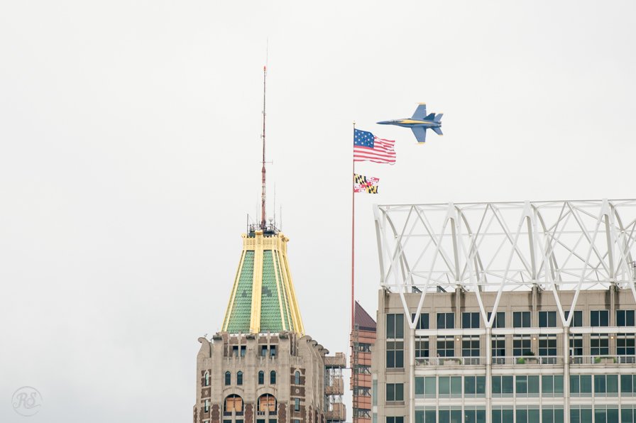Fighter Planes over Baltimore Maryland