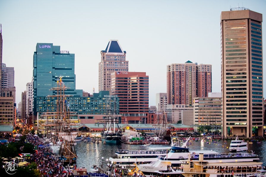 Baltimore Harbor During Star-Spangled 200th Anniversary