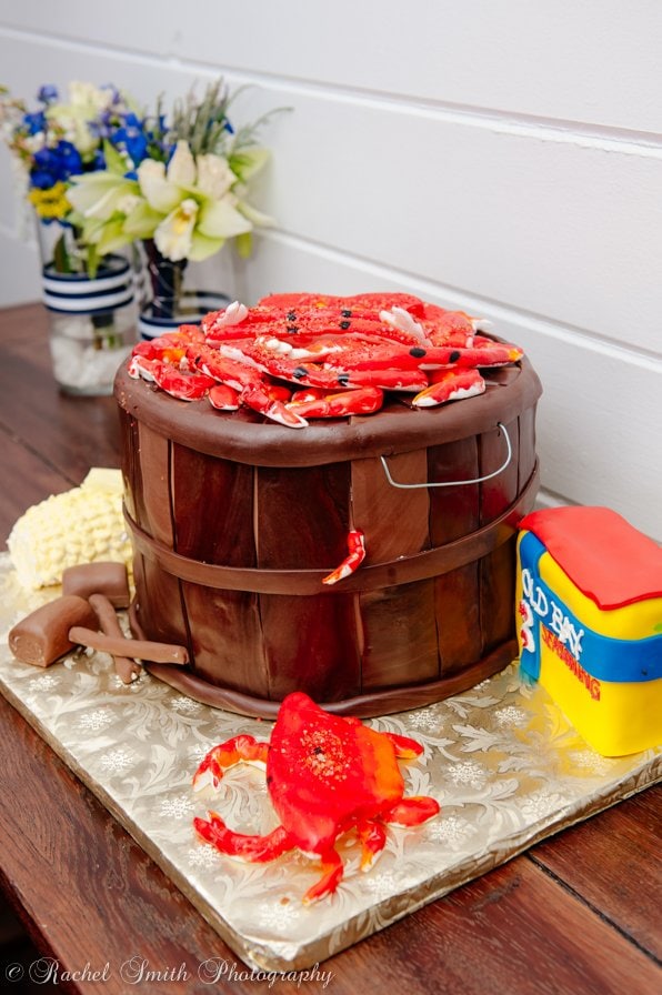 Crab wedding cake