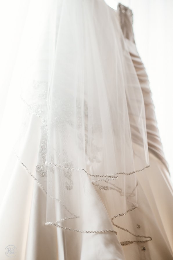 Bridal Veil with Crystal Beading 