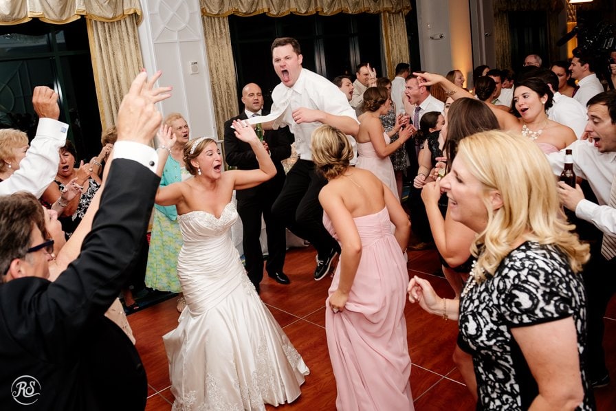 Wedding reception dance party at Water's Edge Event Center 
