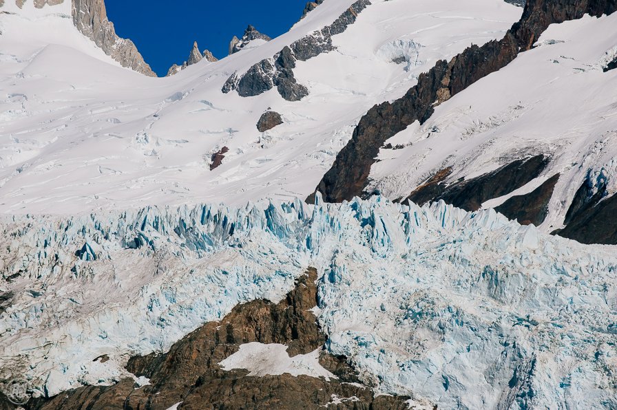 Piedras Blancas, Glacier on Mountain, Patagonia