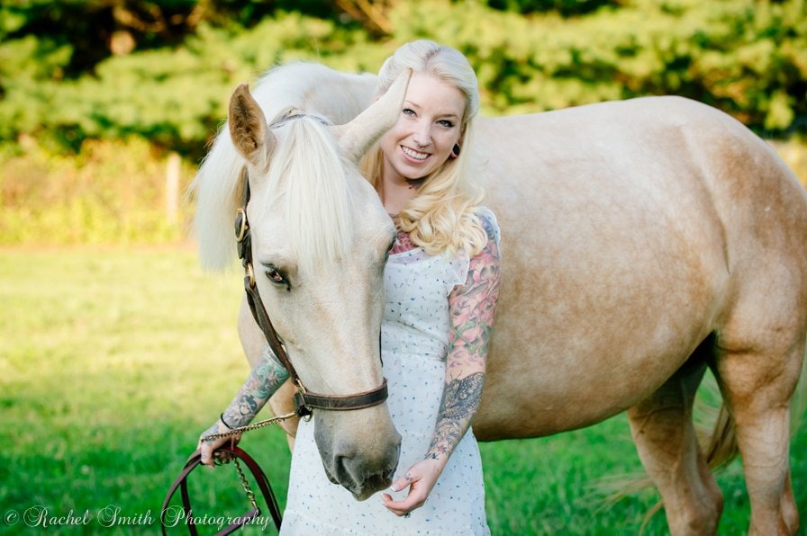Beautiful Woman with Horse