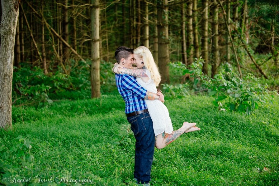 Engagement Session in the Evergreens
