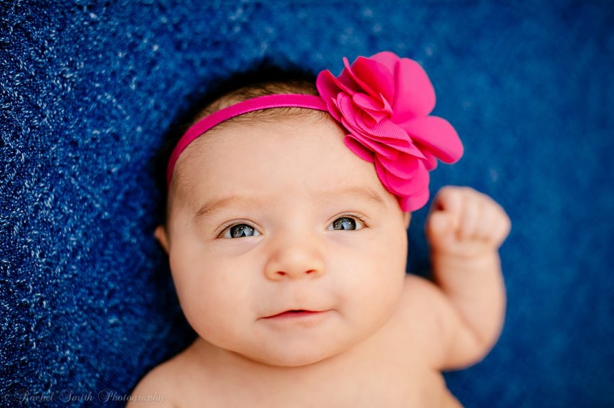 Maryland Family Photography, Baby girl pink headband