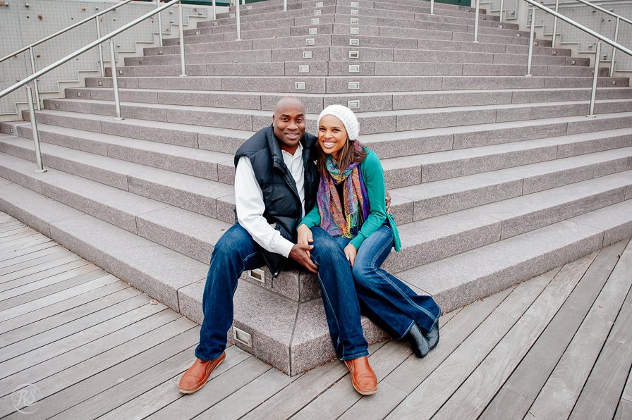 Engagement session on Staircase