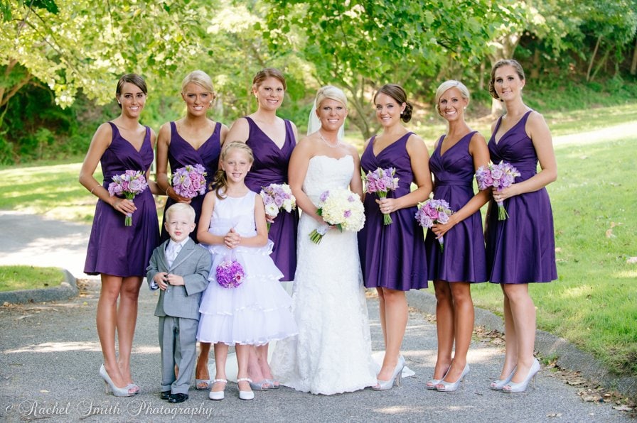 Bridesmaids in Purple