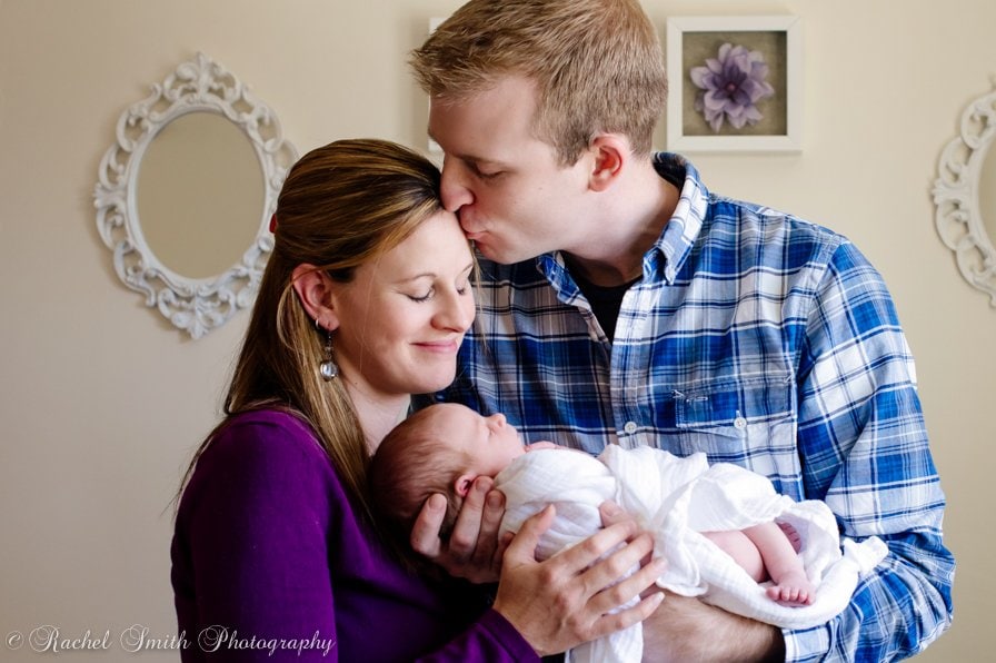 newborn with mom and dad
