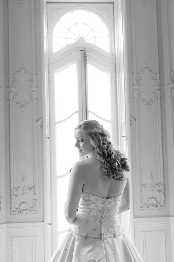 Bridal portraits infront of window