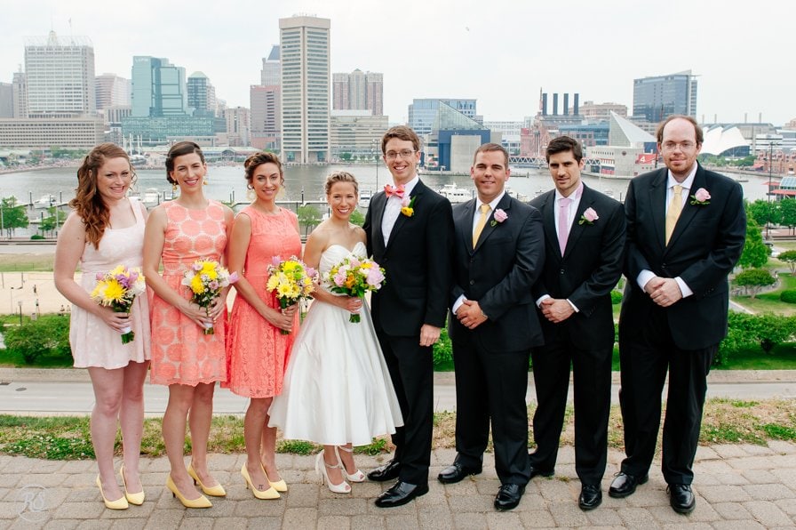 Bridal Party on Federal Hill