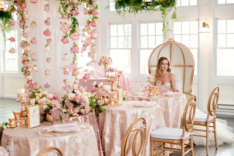 Pink and Gold wedding design 