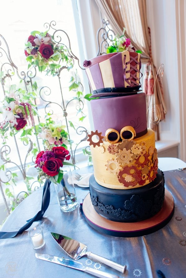 LaCakerie SteamPunk Wedding Cake