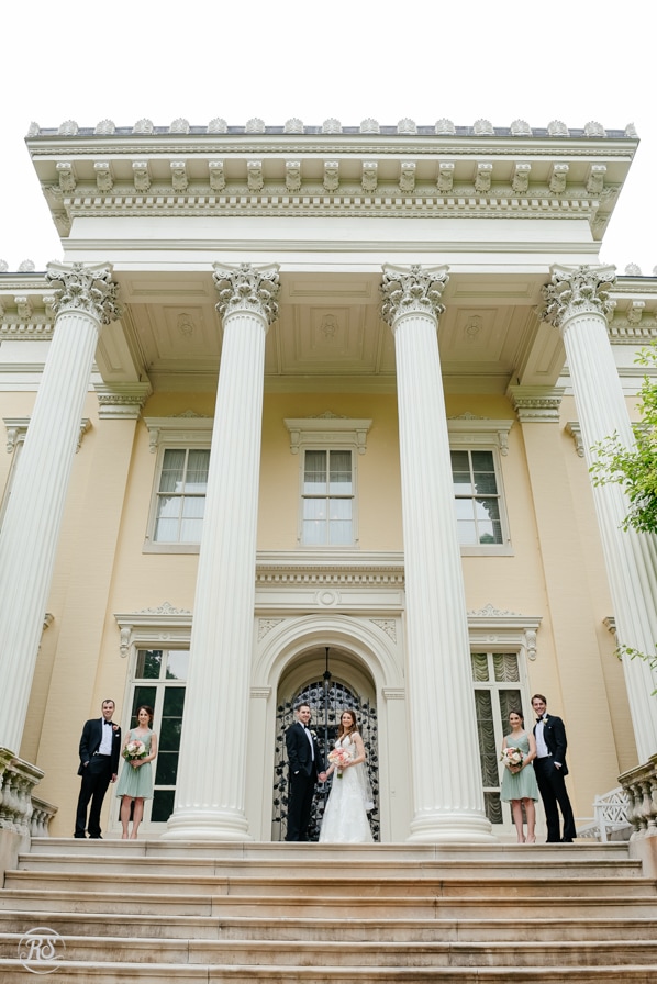 Evergreen Museum and Library wedding day photos 