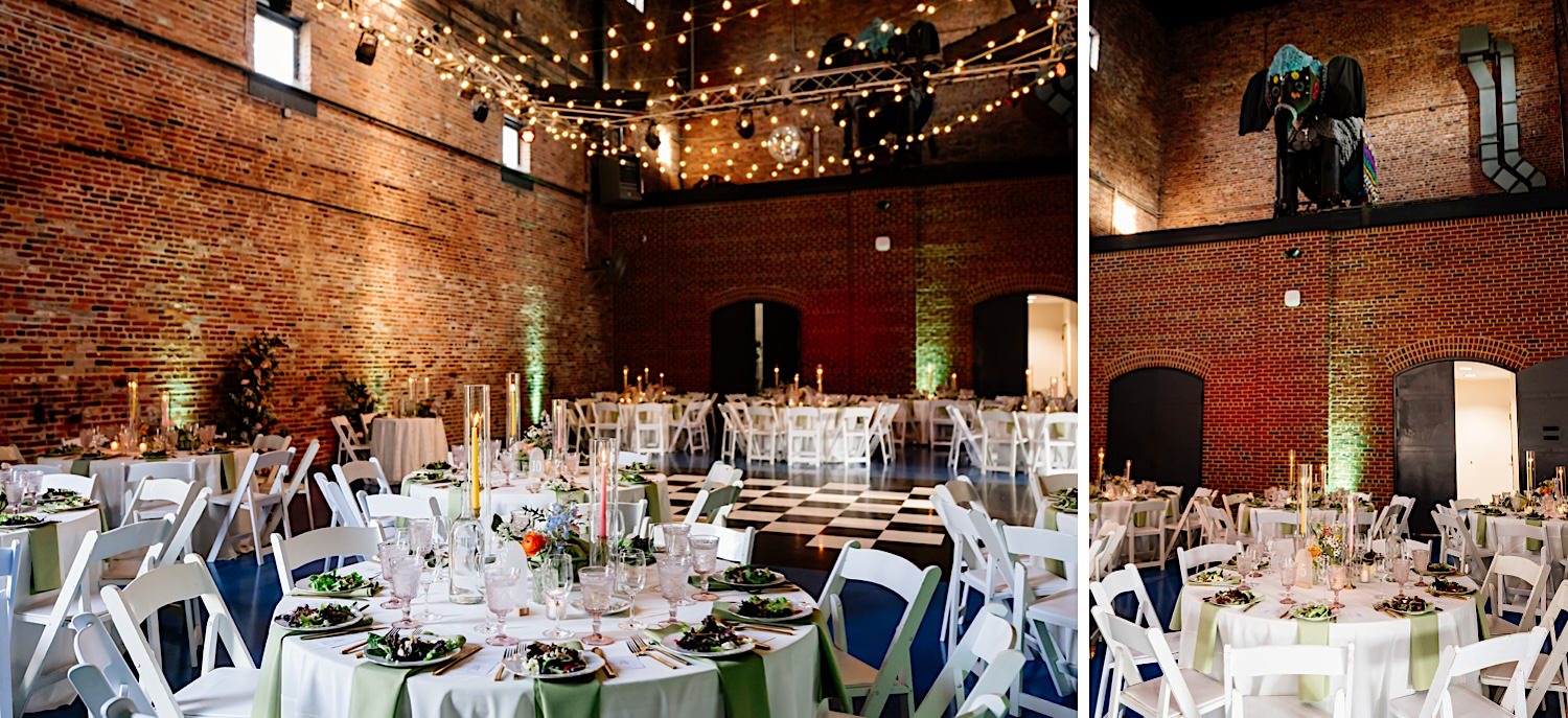 american visionary art museum barn reception set up