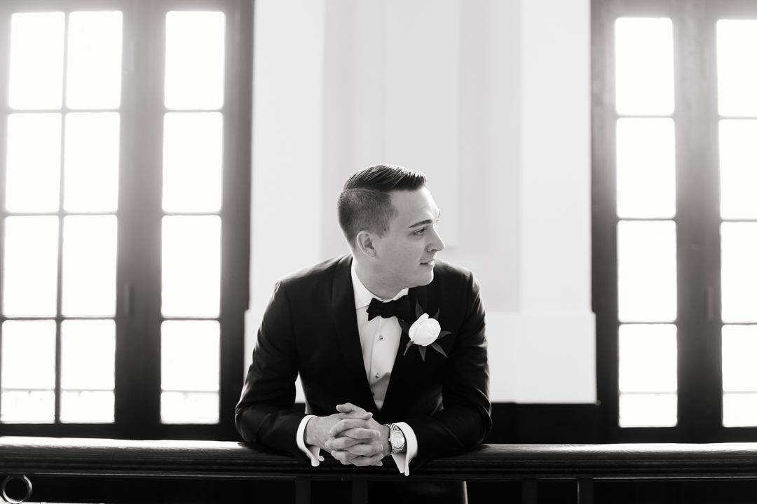 groom candid portrait at Pendry Hotel
