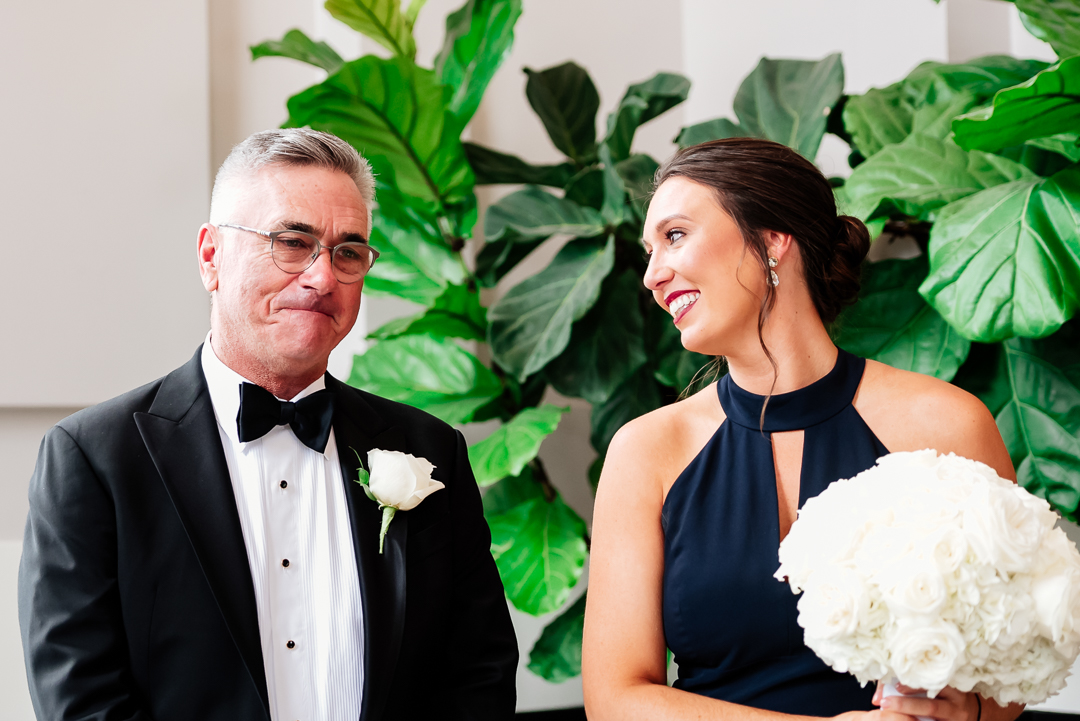 father of the groom getting emotional