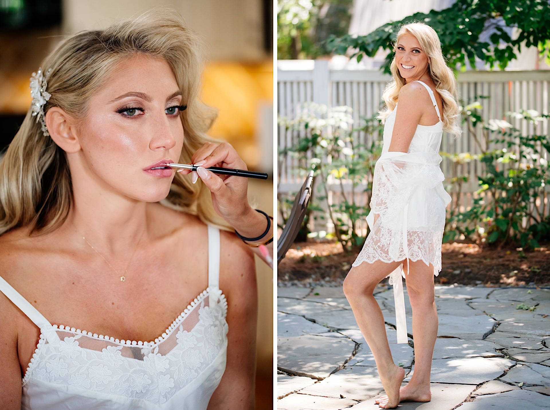 bridal hair and make up for wedding day