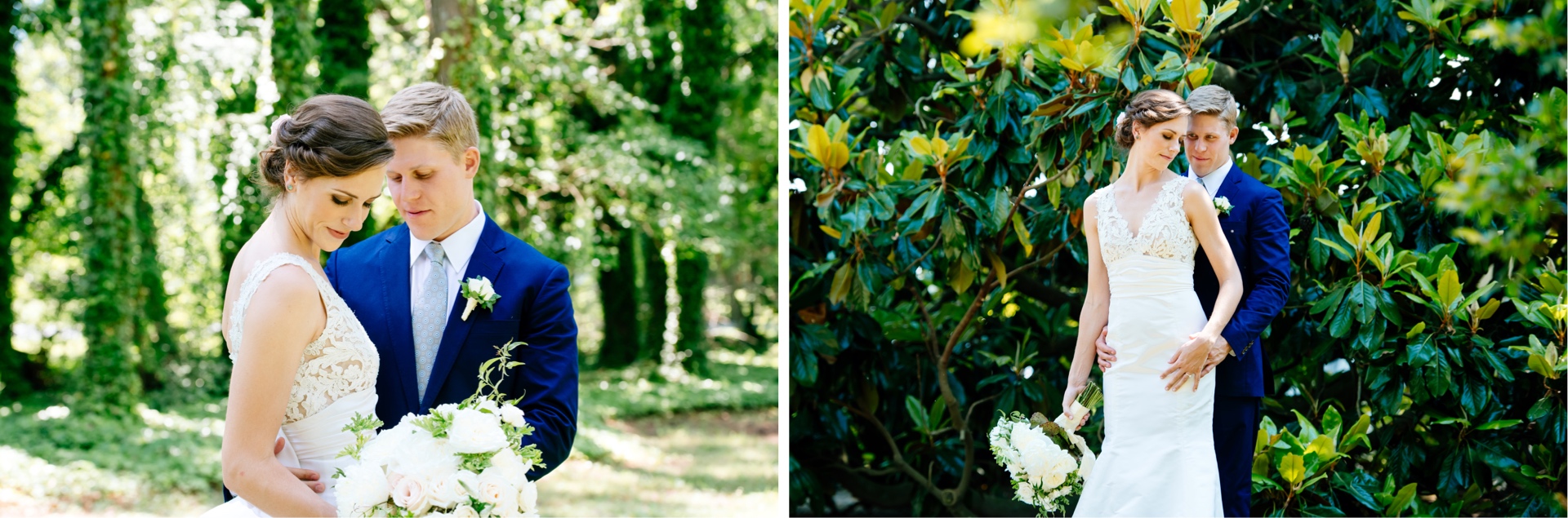 bride and groom romantic and elegant posed portraits
