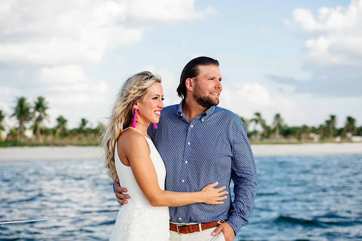 wedding boat cruise around Sanibel island