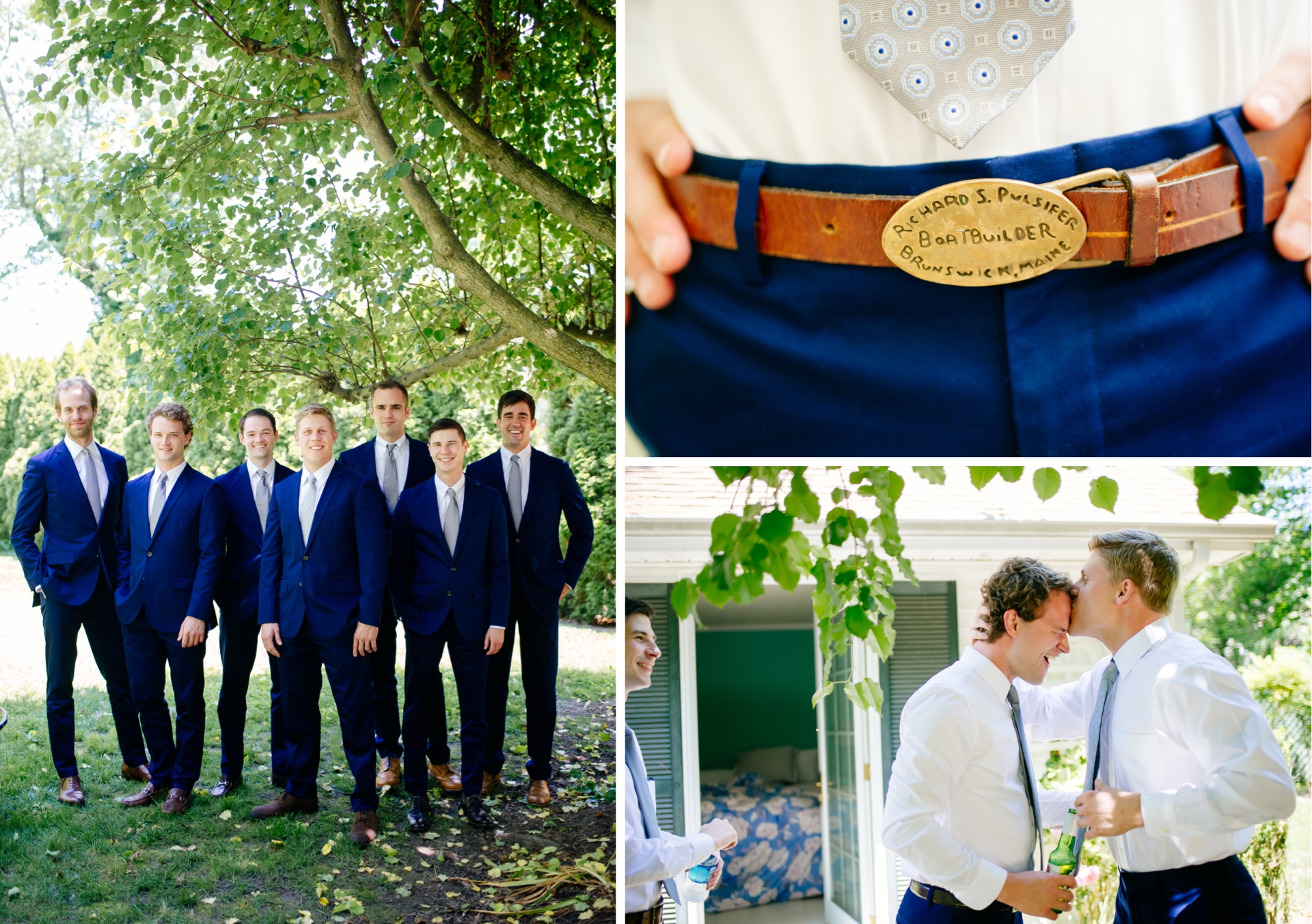 groomsmen wedding prep photos