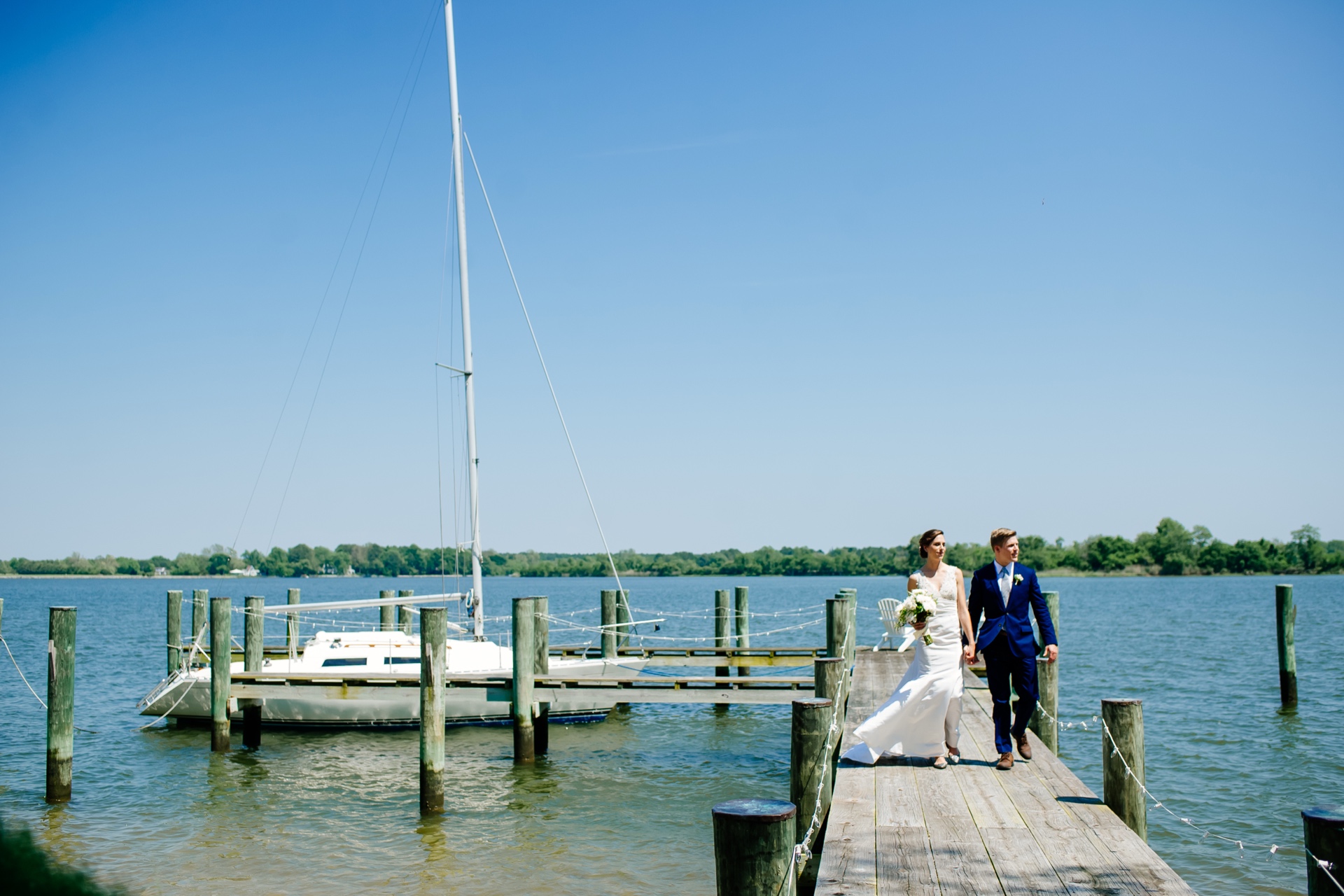 Chesapeake Bay wedding in Oxford Maryland